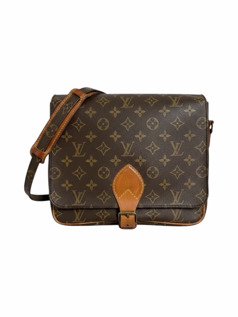 Louis Vuitton Cartouchière GM Crossbody Bag – Monogram Canvas, Adjustable Strap